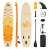 Inflatable Stand Up Paddle Board, 3.53m x 89cm x 15cm Wide Ultra-Light SUP Paddleboard, All Accessories Included, Pump, Paddle, Fin, Backpack, Ankle Leash, Strap, Non-slip Deck for Youth, Adults