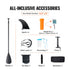 11ft Inflatable Stand Up Paddle Board SUP Kit 370lbs Capacity with Accessories