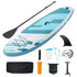 10ft Inflatable Stand Up Paddle Board SUP Kit 330lbs Capacity with Accessories