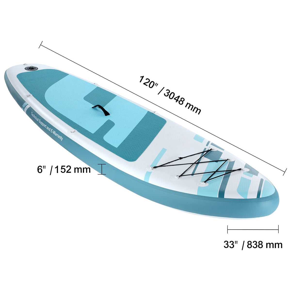 10ft Inflatable Stand Up Paddle Board SUP Kit 330lbs Capacity with Accessories