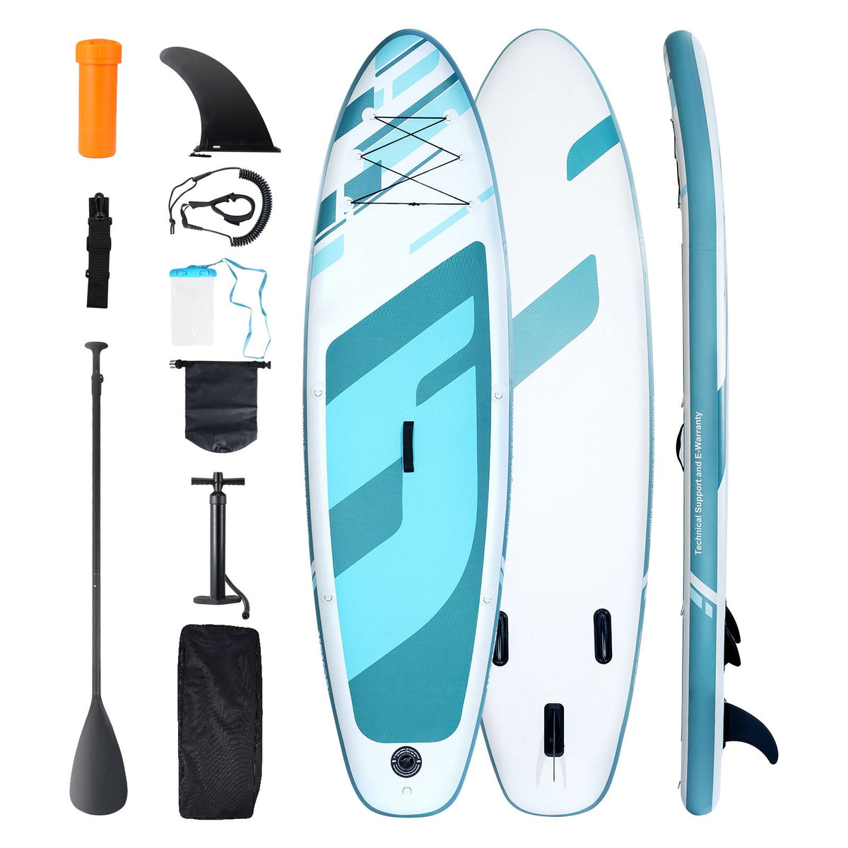 10ft Inflatable Stand Up Paddle Board SUP Kit 330lbs Capacity with Accessories