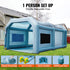 Inflatable Spray Booth Car Paint Tent 20x10x8ft Filter System 2 Blowers