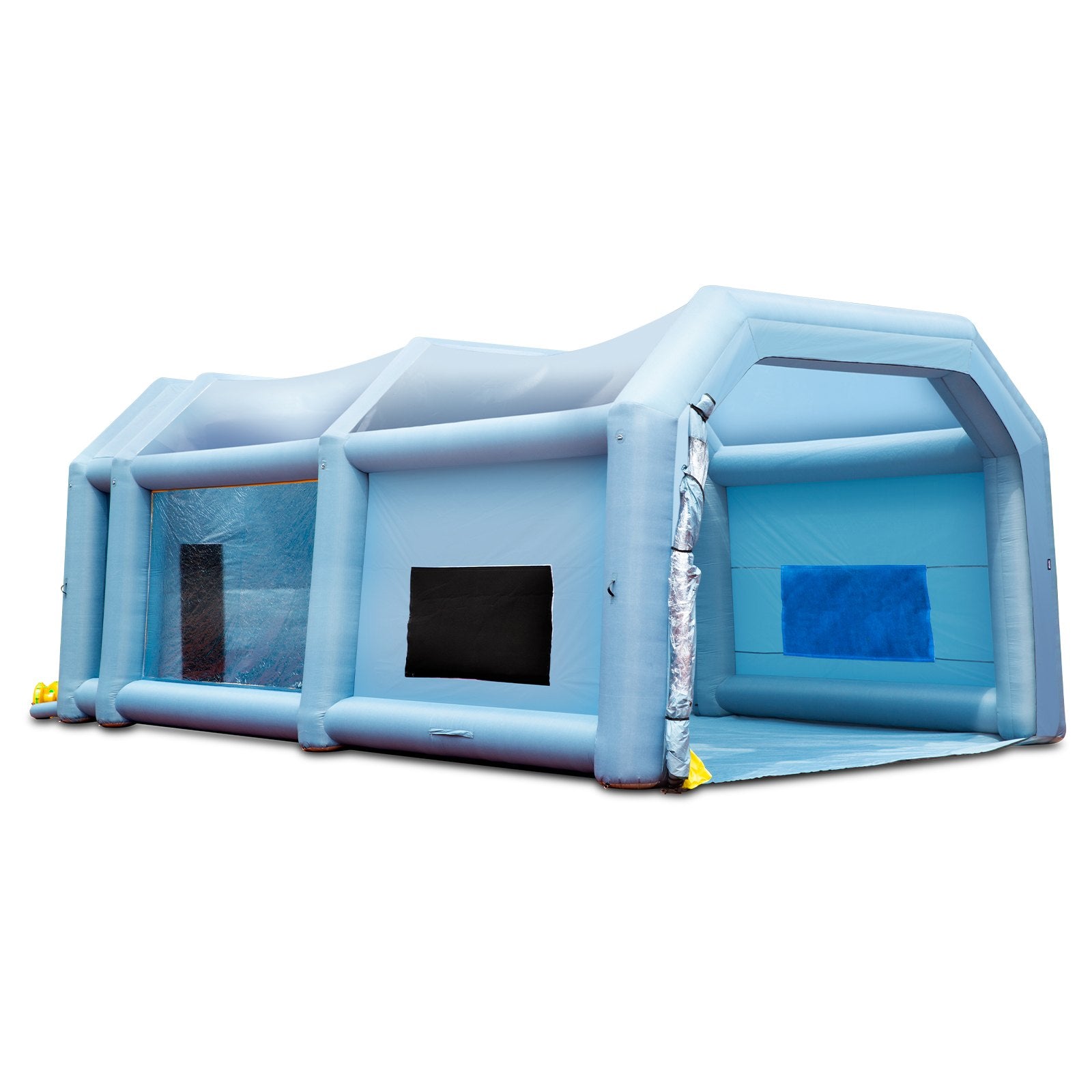 Inflatable Paint Booth, 10x6x4m Inflatable Spray Booth, High Powerful 950W+1100W Blowers Spray Booth Tent, Car Paint Tent Air Filter System for Car Parking Tent Workstation Motorcycle Garage