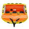 Towable Tube for Boating, 1-3 Riders Inflatable Boat Tubes and Towables, 510lbs Water Sport Towable Tube for Boat to Pull - with Full Nylon Cover, 16 Grab Handles, Dual Tow Points & Safety Valve
