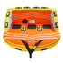 Towable Tube for Boating, 1-3 Riders Inflatable Boat Tubes and Towables, 510lbs Water Sport Towable Tube for Boat to Pull - with Full Nylon Cover, 16 Grab Handles, Dual Tow Points & Safety Valve