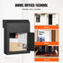 Through Door Mail Drop Box Heavy Duty Steel Key Lock Security Mailbox Black