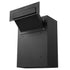 Through The Wall Drop Box, Heavy Duty Steel Through the Wall Mailbox with 2.8-7.9" 13" Combination Lock, 13x7x17" Mail Drop Box, Black