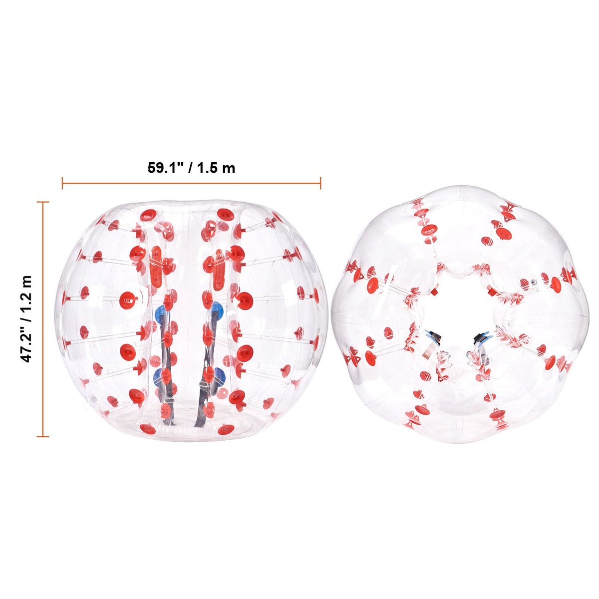 5FT Inflatable Bumper Ball PVC Zorb Ball for Teens Adults Outdoor Games