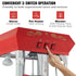 Popcorn Popper Machine with Cart Popcorn Maker 850W 8 Oz 48 Cups Red