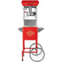 Popcorn Popper Machine with Cart Popcorn Maker 850W 8 Oz 48 Cups Red