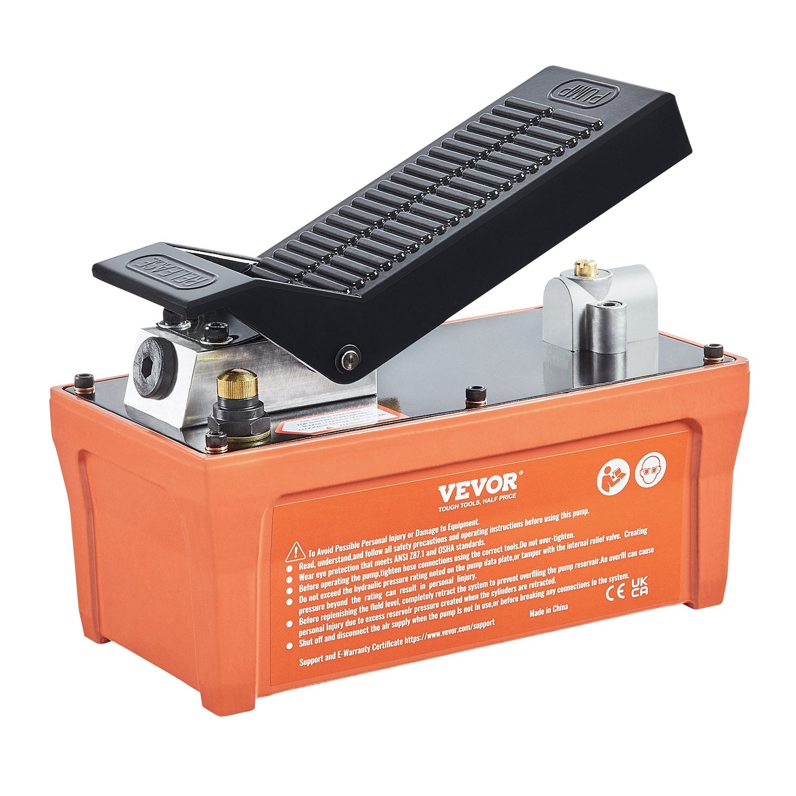 Air Hydraulic Pump, 10,000 PSI 1/2 Gal Reservoir, NPT 3/8