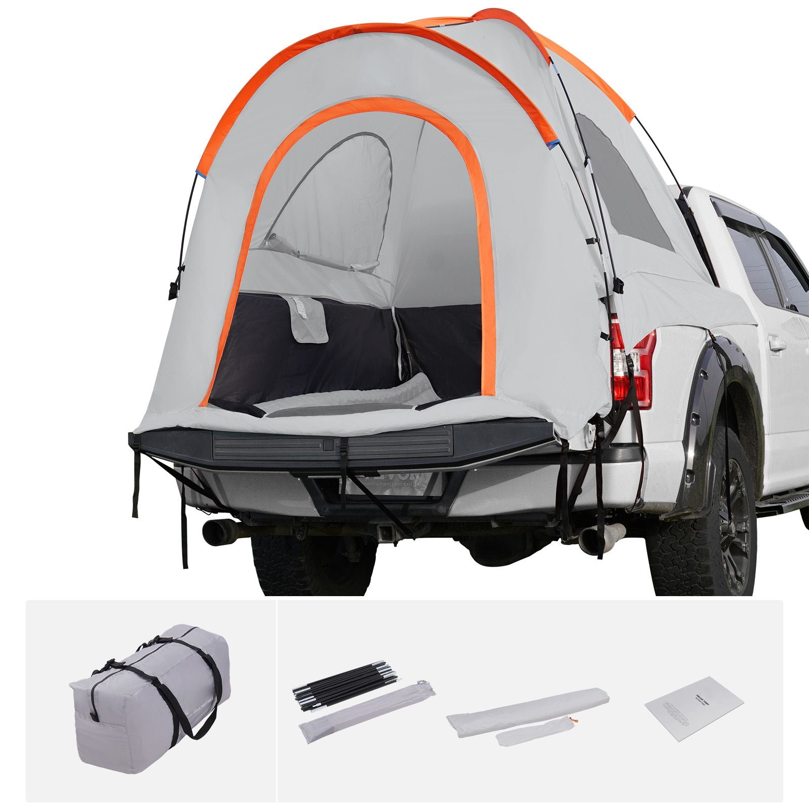 8x8ft SUV Camping Tent Rear Hatchback Vehicle Awning Tent PU2000mm