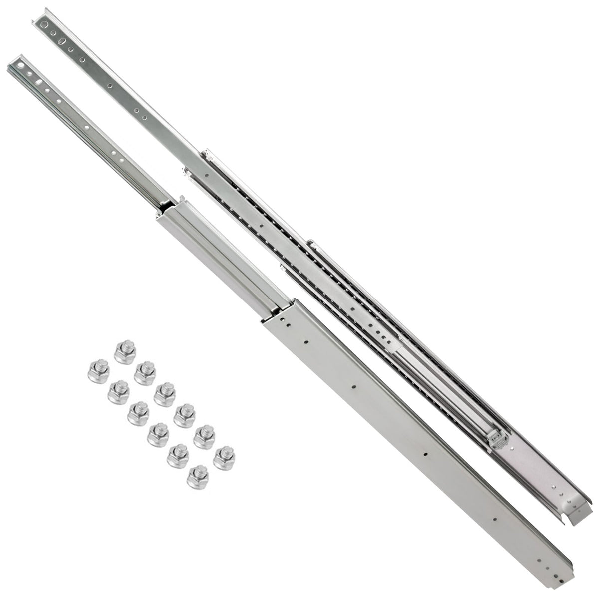 42 Inch Heavy Duty Drawer Slides 500lbs Ball Bearing Full Extension Rails