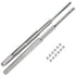 VEVOR Drawer Slides, 1 Pair 42 Inch Heavy Duty Drawer Slides, Ball Bearing Side Mount Drawer Hardware Slides, 500 LBS Load Capacity 3-Section Full Extension Drawer Slides for Smooth Slide, Less Noise