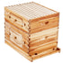 VEVOR Bee Hive 20 Frame Bee Hives Starter Kit, Beeswax Coated Cedar Wood, 1 Deep + 1 Medium Bee Boxes Langstroth Beehive Kit, Transparent Acrylic Windows with Foundations for Beginners Pro Beekeepers