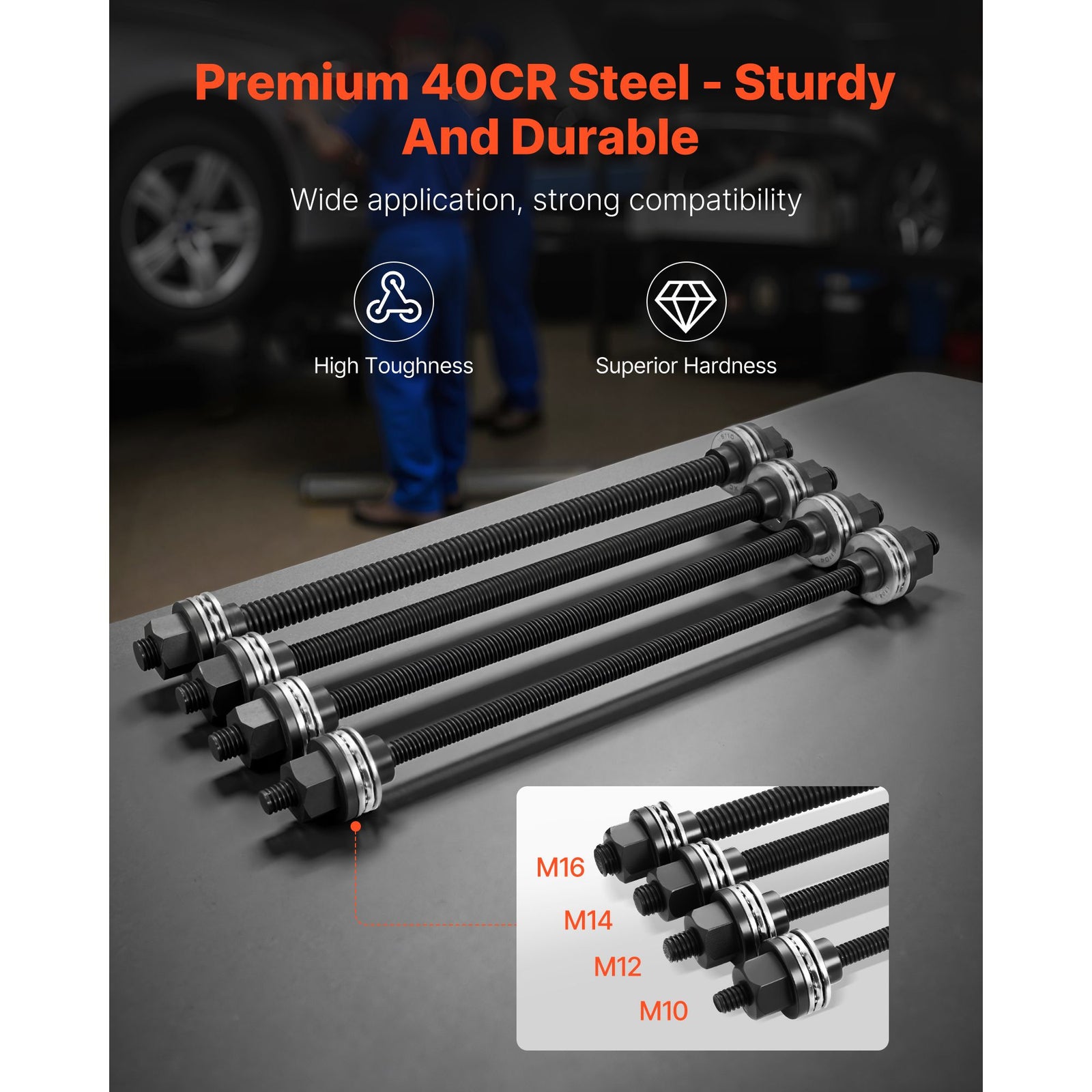 26PCS Pull Press Sleeve Kit Steel Bushing Removal Bearing Tool Set