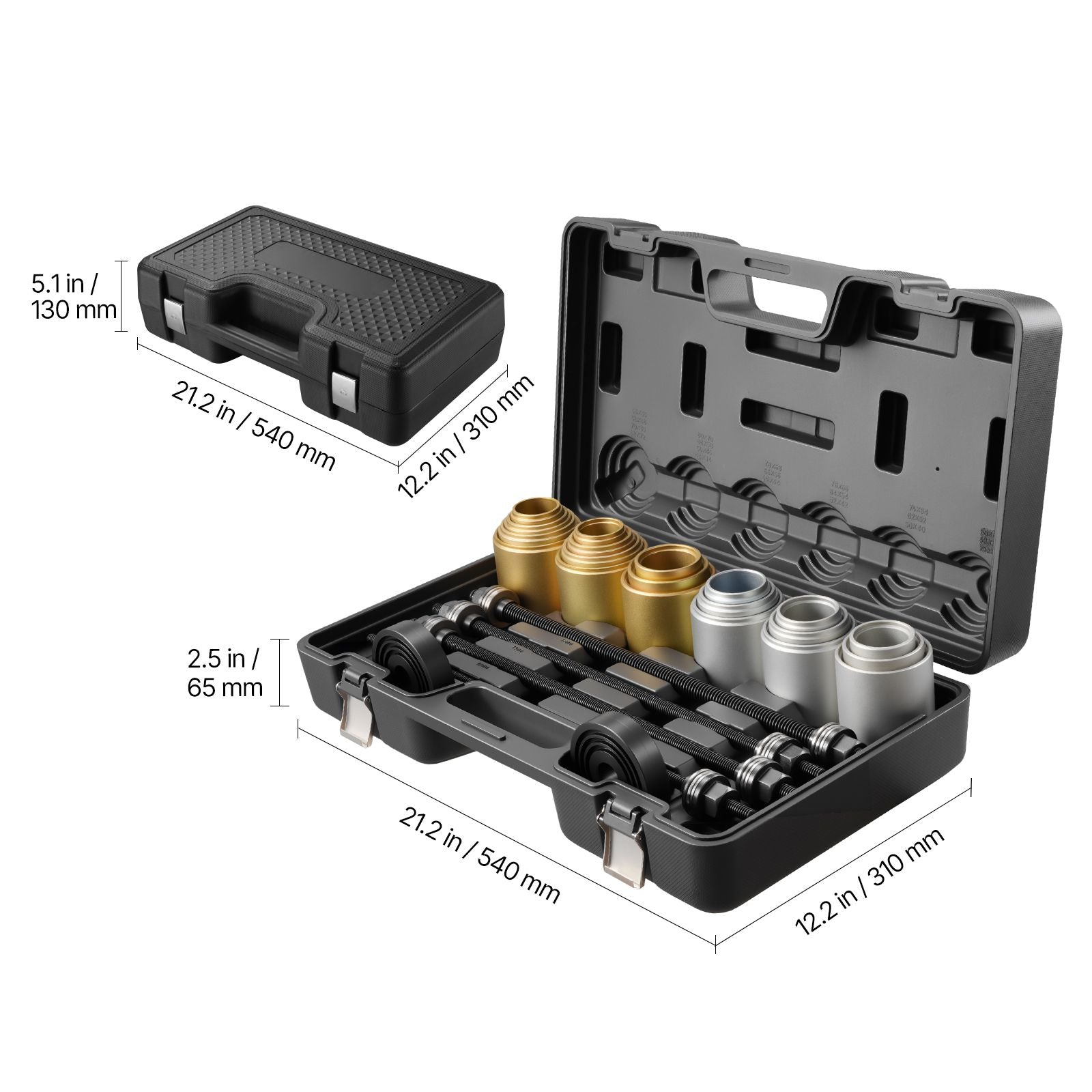 26PCS Pull Press Sleeve Kit Steel Bushing Removal Bearing Tool Set