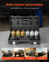 Pull and Press Sleeve Kit, 26 PCS, Steel Bush Removal Insertion Sleeve Tools with Carrying Case, Compatible with LCV and HGV Engines, for Removing and Installing Bushings, Bearings, and Seals