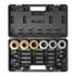 Pull and Press Sleeve Kit, 26 PCS, Steel Bush Removal Insertion Sleeve Tools with Carrying Case, Compatible with LCV and HGV Engines, for Removing and Installing Bushings, Bearings, and Seals