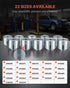 Pull and Press Sleeve Kit, 27 PCS, Steel Bush Removal Insertion Sleeve Tools with Carrying Case, Compatible with LCV and HGV Engines, for Removing and Installing Bushings, Bearings, and Seals