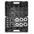 Pull and Press Sleeve Kit, 36 PCS, Steel Bush Removal Insertion Sleeve Tools with Carrying Case, Compatible with LCV and HGV Engines, for Removing and Installing Bushings, Bearings, and Seals