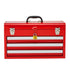 Tool Box 520 mm Portable Metal Tool Box 3 Drawers Tool Organizer Red