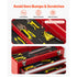 Tool Box 520 mm Portable Metal Tool Box 3 Drawers Tool Organizer Red