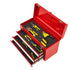 Tool Box 520 mm Portable Metal Tool Box 3 Drawers Tool Organizer Red