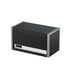 Metal Tool Box, 8.6-inch, Portable Metal Tool Box with 3 Drawers, Small Tool Chest with EVA Liners and PP Feet Pads, Heavy-Duty Steel With Ball Bearing Opening and Powder Coated Finish, Black