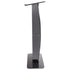 47" Acrylic Podium Stand Clear Pulpit with Shelf Wide Reading Surface Black