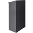 VEVOR Podium Stand, 47 in Hostess Stand with 4 Rolling Wheels, Wood Podium with Storage Shelves, and Slant Desktop, Lecterns & Podiums for Church, Office, School, Home, Black