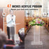 47" Clear Acrylic Podium Stand with Shelf Wide Reading Surface Pulpit