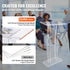 47" Clear Acrylic Podium Stand with Shelf Wide Reading Surface Pulpit