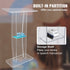 47" Clear Acrylic Podium Stand with Shelf Wide Reading Surface Pulpit