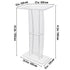 47" Clear Acrylic Podium Stand with Shelf Wide Reading Surface Pulpit
