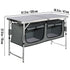 Camping Kitchen Table, Quick set-up Folding Camping Table with A Carrying Bag, 3 Adjustable Heights, MDF Camping Table, Ideal for Outdoor Picnics, BBQs, Camping, RV Traveling