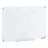 Magnetic Glass Whiteboard, Dry Erase Board 36"x24", Wall-Mounted Large White Glassboard Frameless, with Marker Tray, an Eraser and 2 Markers, White