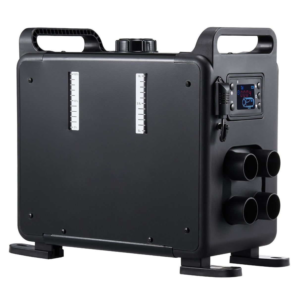8KW Diesel Heater, 12V/24V All in One Diesel Air Heater, Bluetooth APP Control, Remote Control and Display Screen, CO Alarm, Fast Heating Vertical Portable Diesel Heater for Vehicles, Garage