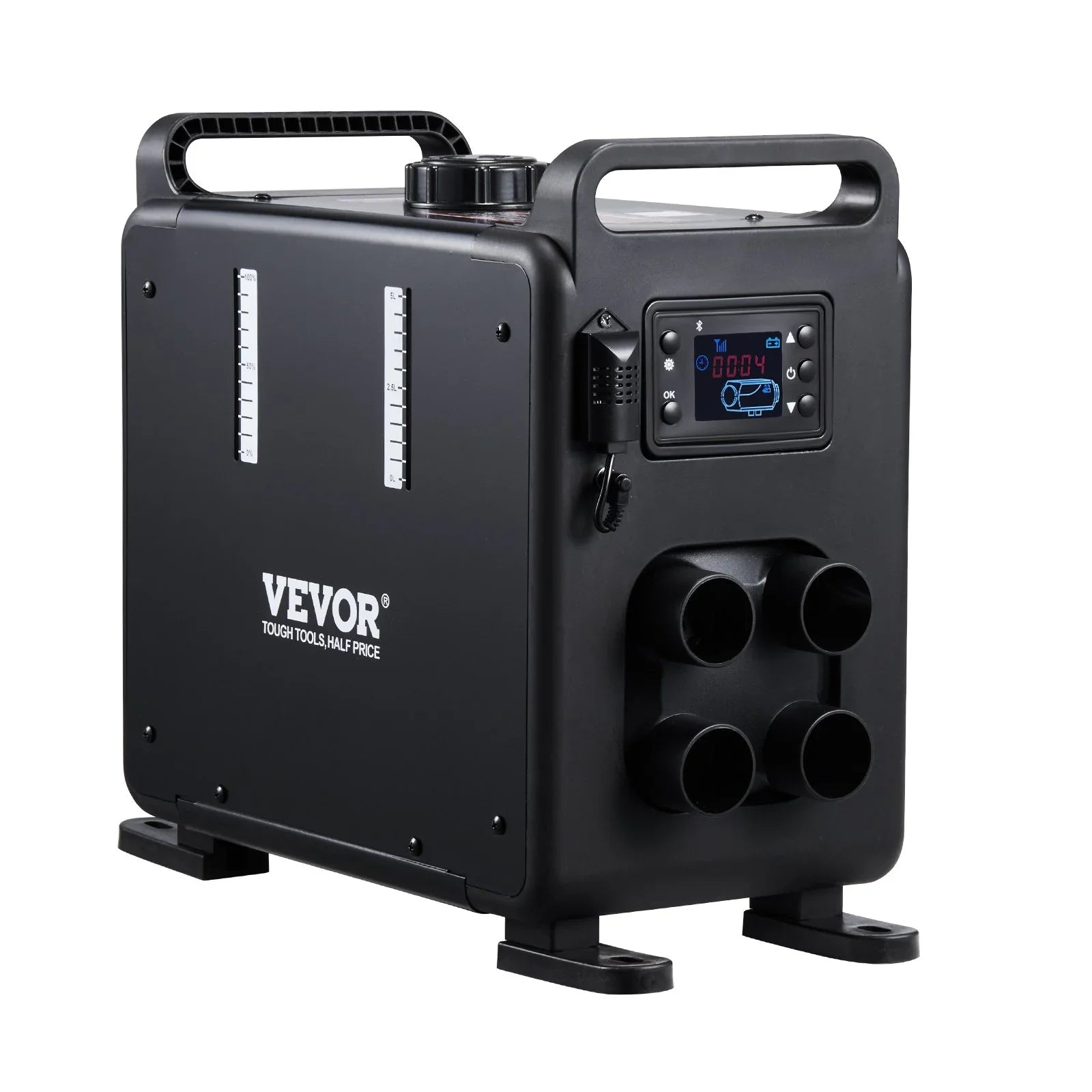 8KW Diesel Heater, 12V/24V All in One Diesel Air Heater, Bluetooth APP Control, Remote Control and Display Screen, CO Alarm, Fast Heating Vertical Portable Diesel Heater for Vehicles, Garage