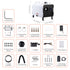 8KW Diesel Heater, 12V/24V All in One Diesel Air Heater, with Bluetooth APP Control, Remote Control and Display Screen, CO Alarm, Fast Heating Portable Diesel Heater for Vehicles and Outdoors