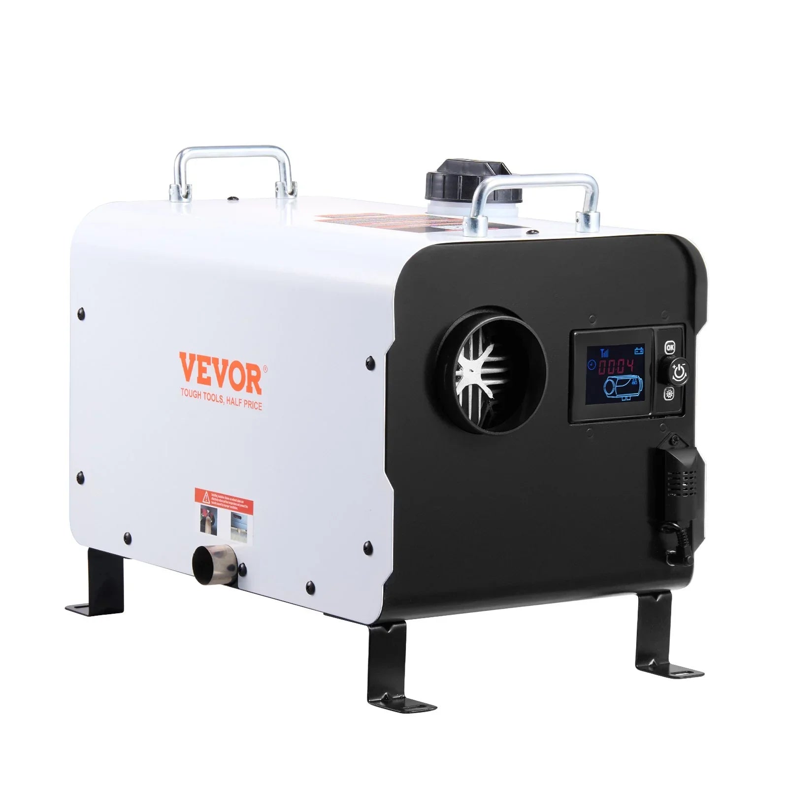 8KW Diesel Heater, 12V/24V All in One Diesel Air Heater, with Bluetooth APP Control, Remote Control and Display Screen, CO Alarm, Fast Heating Portable Diesel Heater for Vehicles and Outdoors