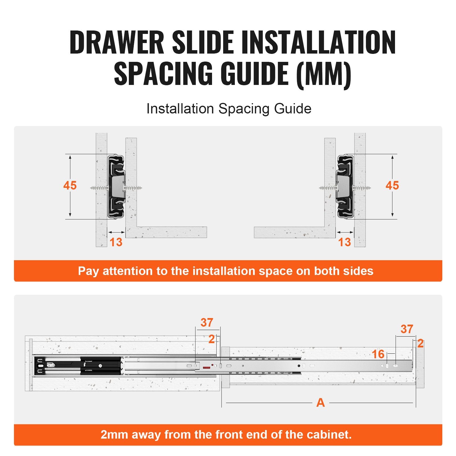 10 Pairs of 609.6mm Drawer Slides Side Mount Rails, Heavy Duty Full Extension Steel Track, Soft-Close Noiseless Guide Glides Cabinet Kitchen Runners with Ball Bearing, 100 Lbs Load Capacity
