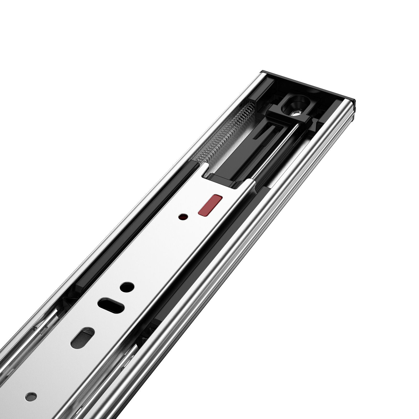 10 Pairs of 609.6mm Drawer Slides Side Mount Rails, Heavy Duty Full Extension Steel Track, Soft-Close Noiseless Guide Glides Cabinet Kitchen Runners with Ball Bearing, 100 Lbs Load Capacity