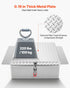 Truck Bed Tool Box, Heavy Duty Aluminum Tool Box with Diamond Plate, Storage Toolbox Chest Organizer Supports up to 100 kg, Ideal for Pickup, Truck Bed, RV, Trailer, 770 x 610 x 230 mm, Silver