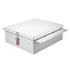 Truck Bed Tool Box, Heavy Duty Aluminum Tool Box with Diamond Plate, Storage Toolbox Chest Organizer Supports up to 100 kg, Ideal for Pickup, Truck Bed, RV, Trailer, 770 x 610 x 230 mm, Silver