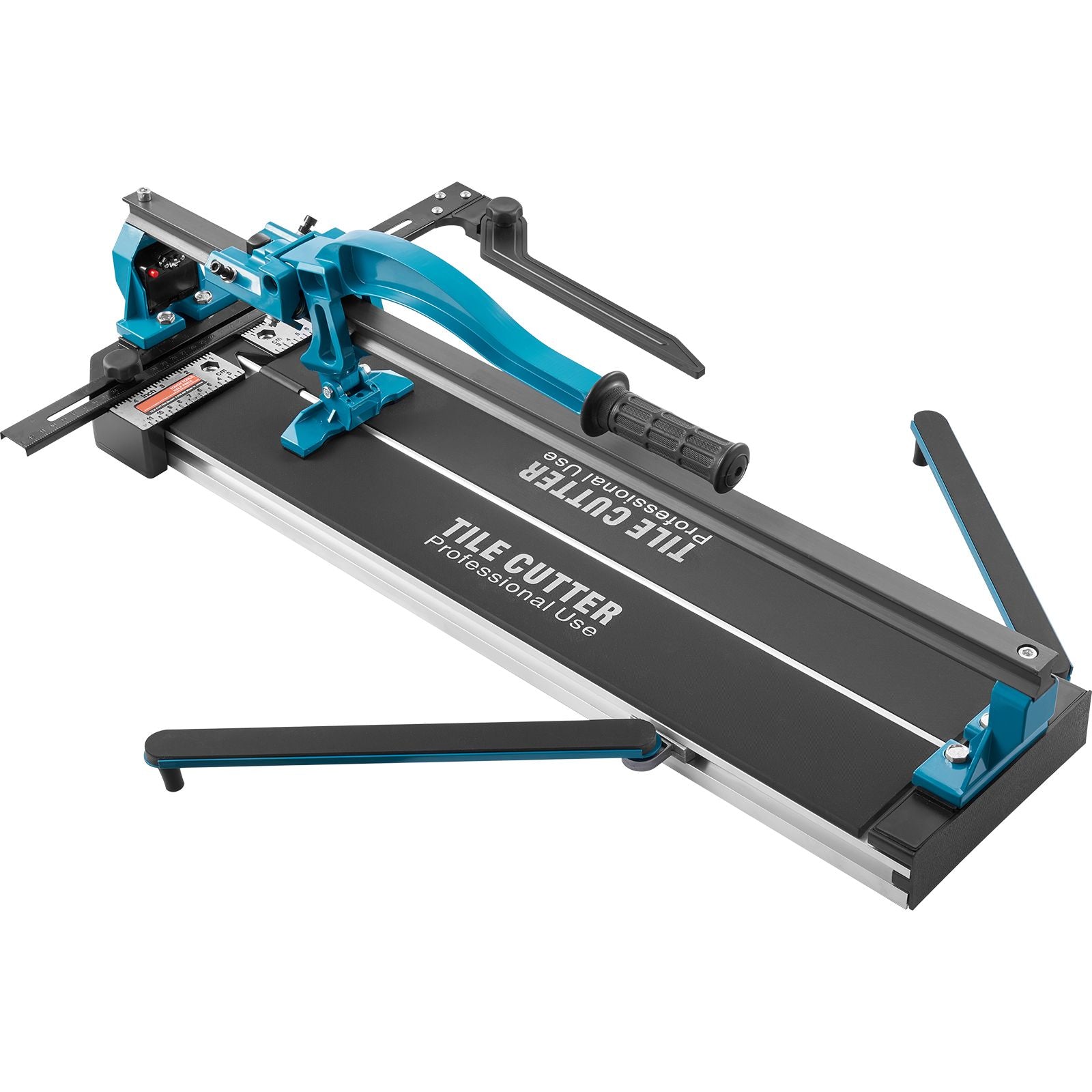 Tile Cutter 24in Cutting Tool w/ Laser Guide Single Rail Double Brackets