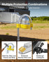 Trailer Hitch Lock Kit, Fits for 46 mm, 50.8 mm, 58.7 mm Couplers, Heavy-Duty Anti-Theft Trailer Ball Lock with Keys, Prying-Resistant, Adjustable Height Design for RVs, Boats, Trailers