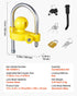 Trailer Hitch Lock Kit, Fits for 46 mm, 50.8 mm, 58.7 mm Couplers, Heavy-Duty Anti-Theft Trailer Ball Lock with Keys, Prying-Resistant, Adjustable Height Design for RVs, Boats, Trailers