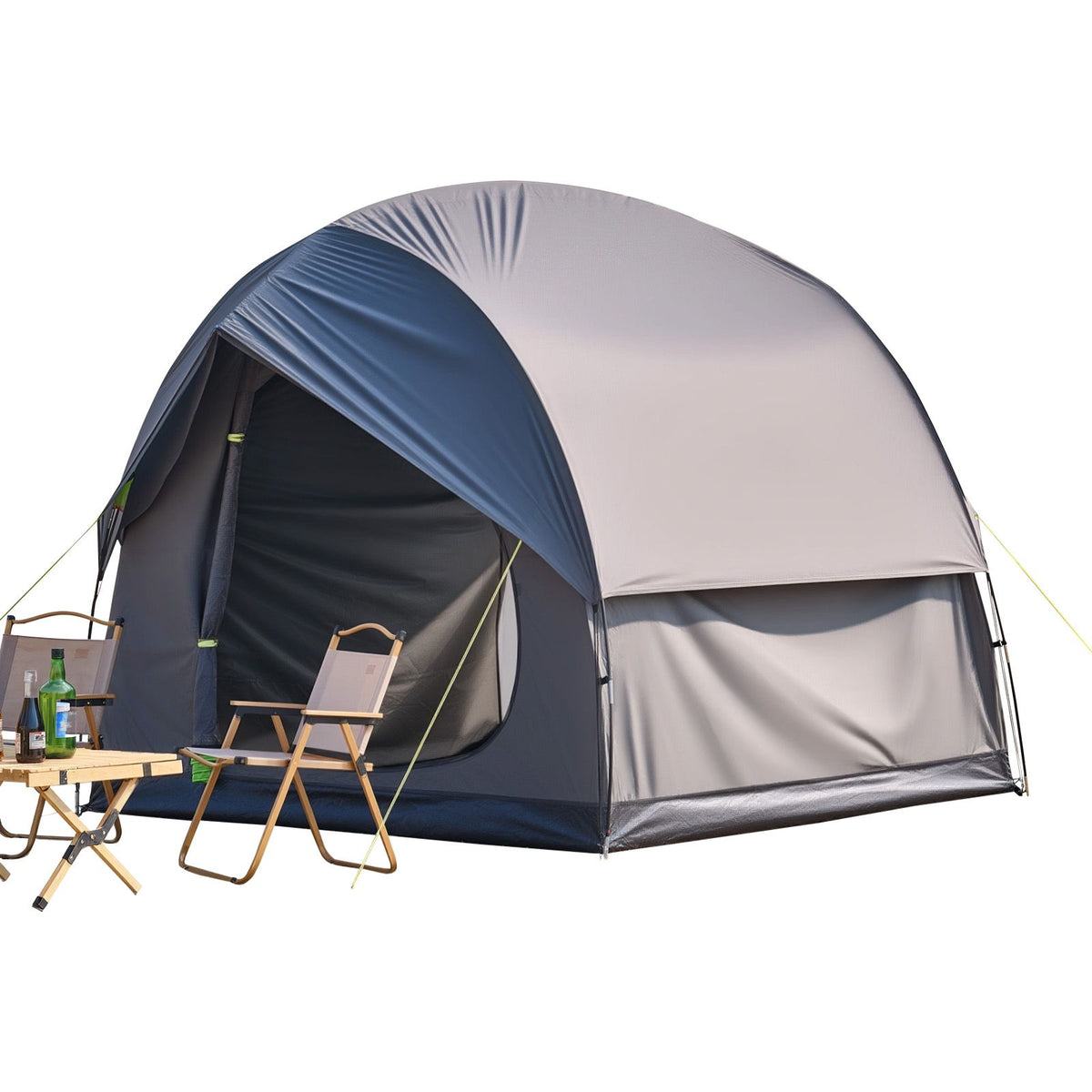 SUV Camping Tent 8x8ft Waterproof Car Rear Tent PU2000mm Family Shelter
