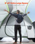 SUV Tent for Camping, 8FT L x 8FT W, Waterproof PU2000mm Spacious Double Layer Design for 5-8 Person, SUV Camping Tent with Mesh Windows, Includes Rainfly & Storage Bag, for Outdoor Activities